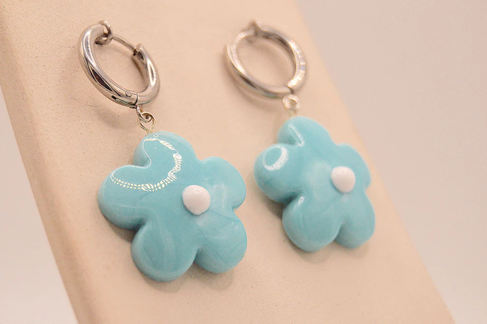 Pendientes Fiore Celeste