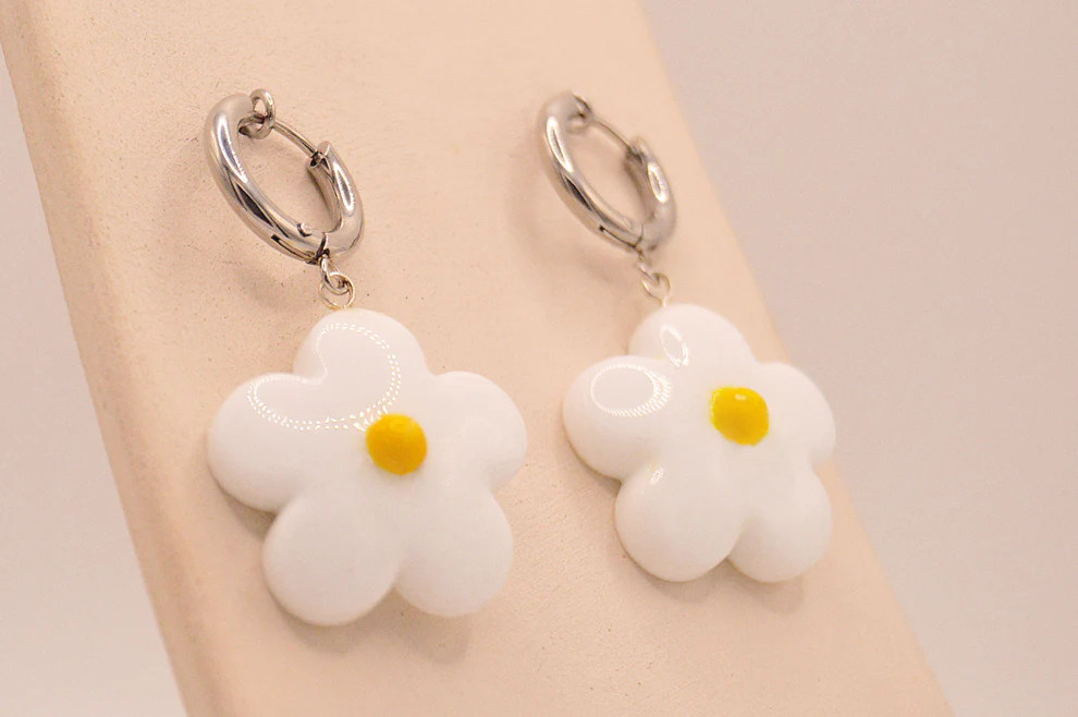 Pendientes Fiore Bianco