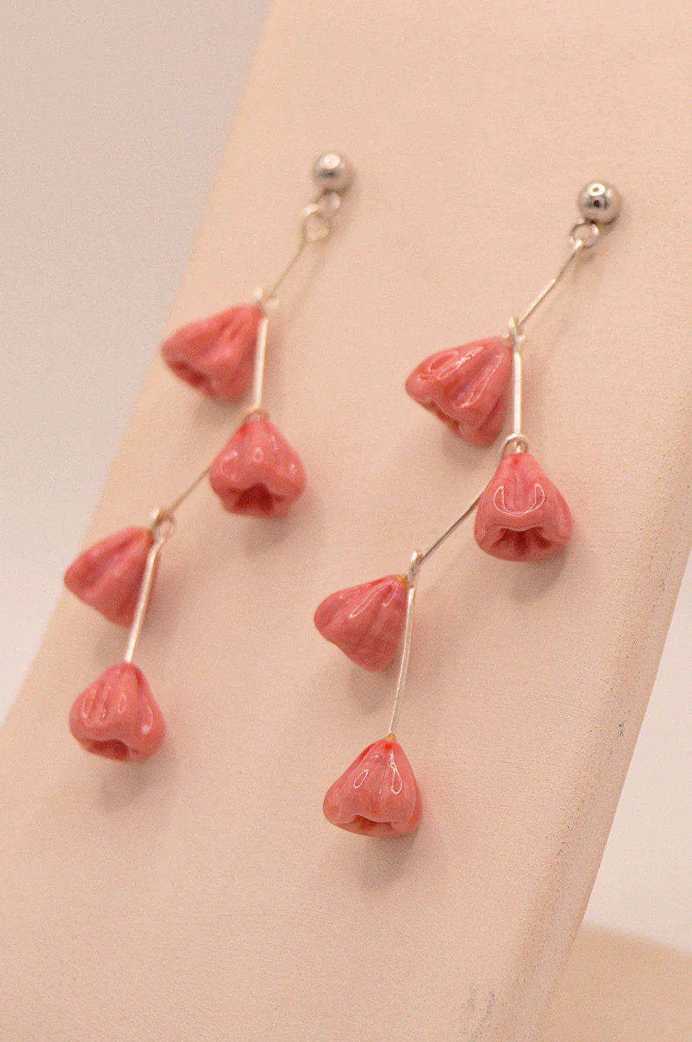Pendientes Campanella Rosa