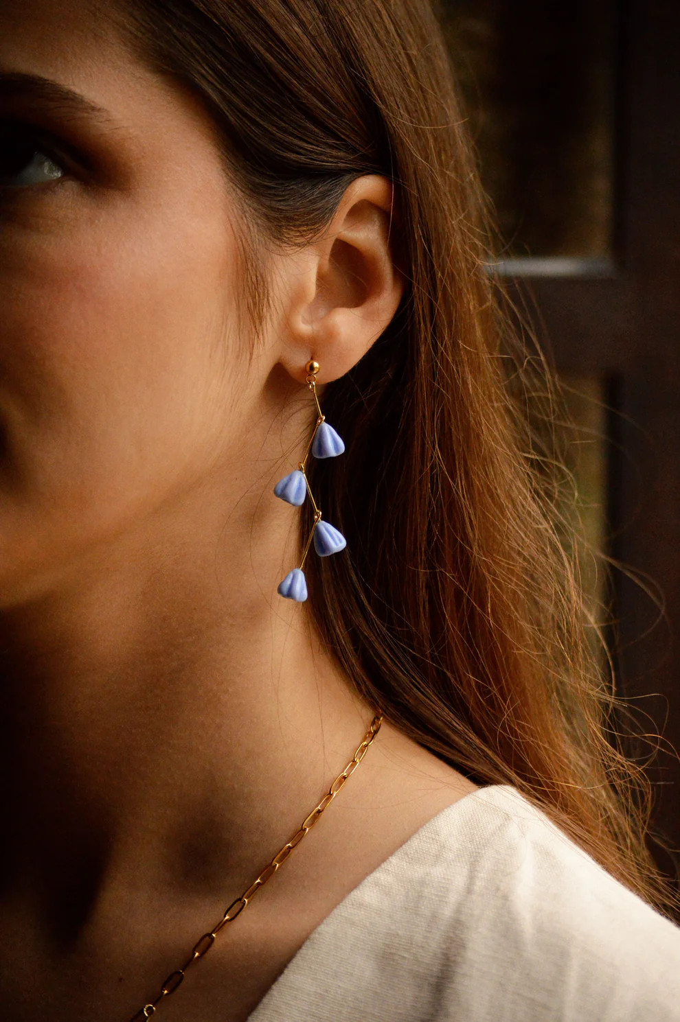 Pendientes Campanella Lavanda