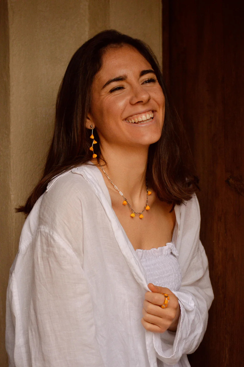 Pendientes Campanella Arancione