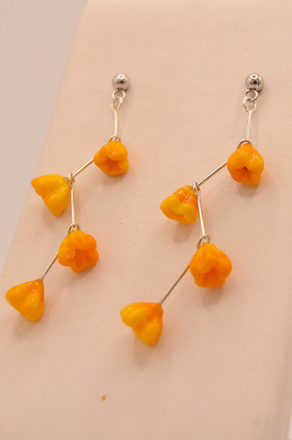 Pendientes Campanella Arancione