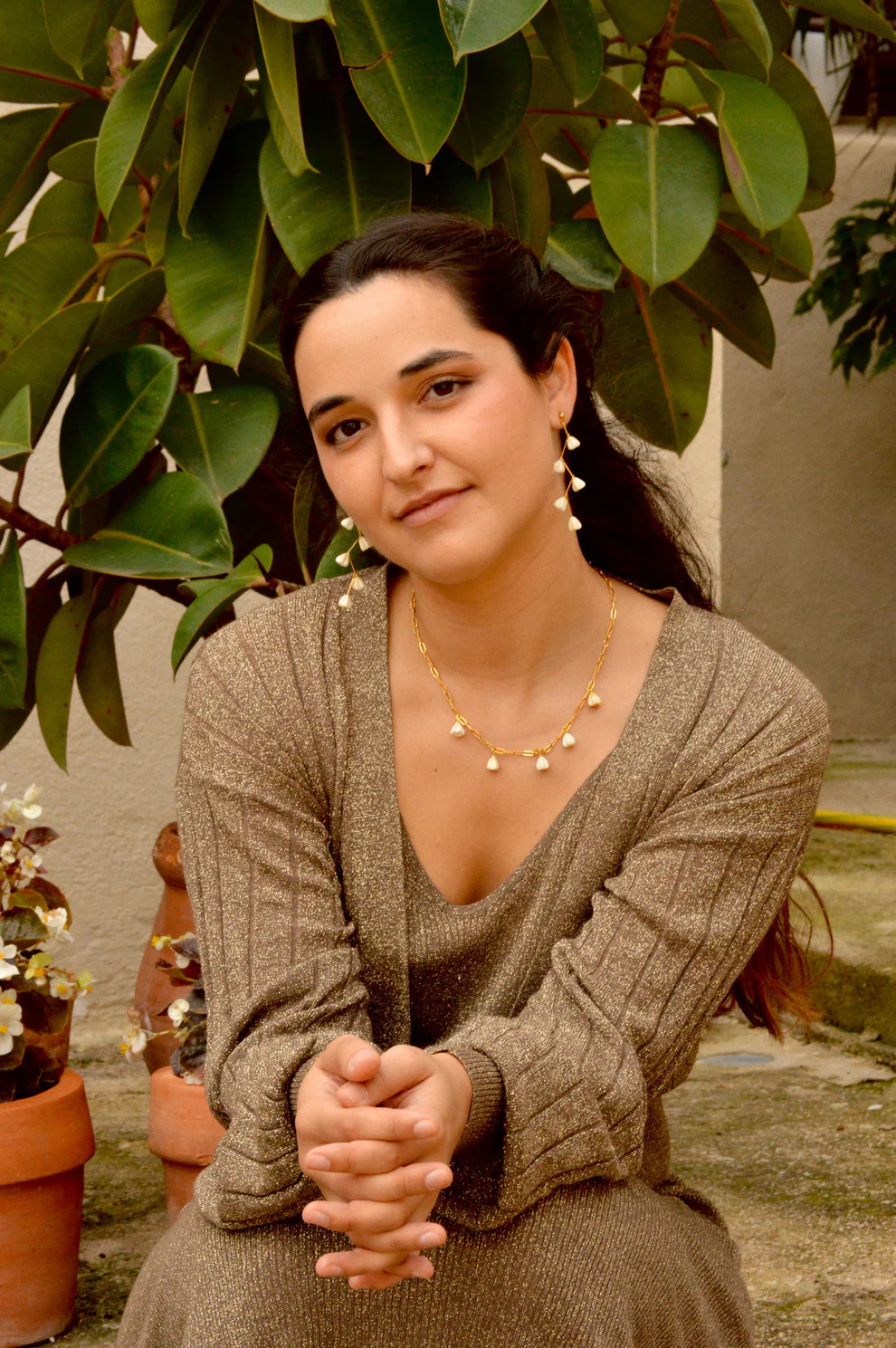 Pendientes Campanella Bianca