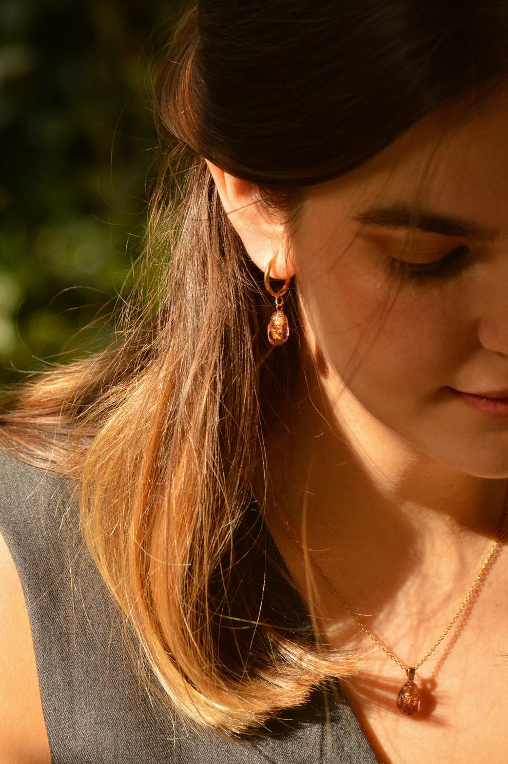 Pendientes Aurora Rubino Fosco