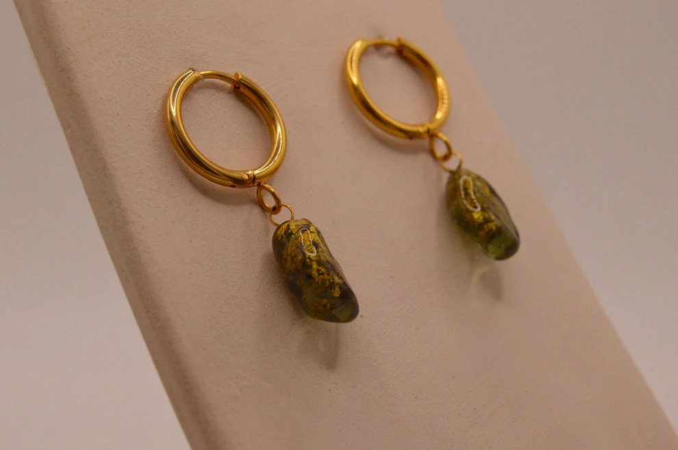 Pendientes Aurora Acciaio Fosco