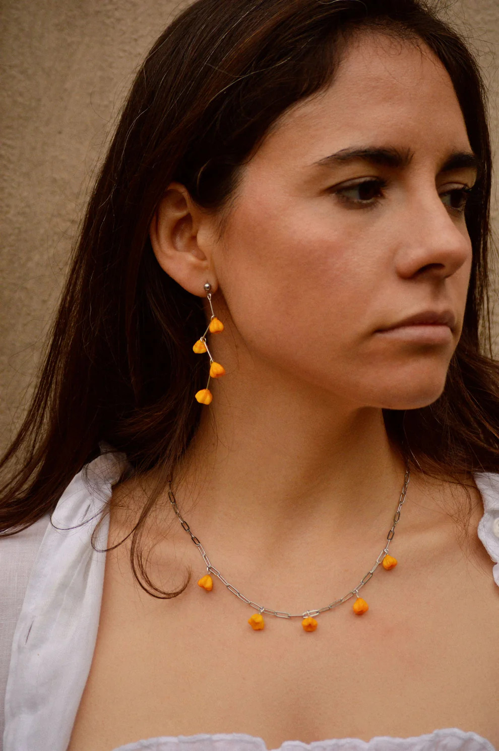Collar Campanella Arancione