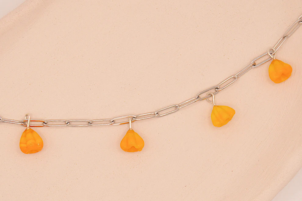 Collar Campanella Arancione