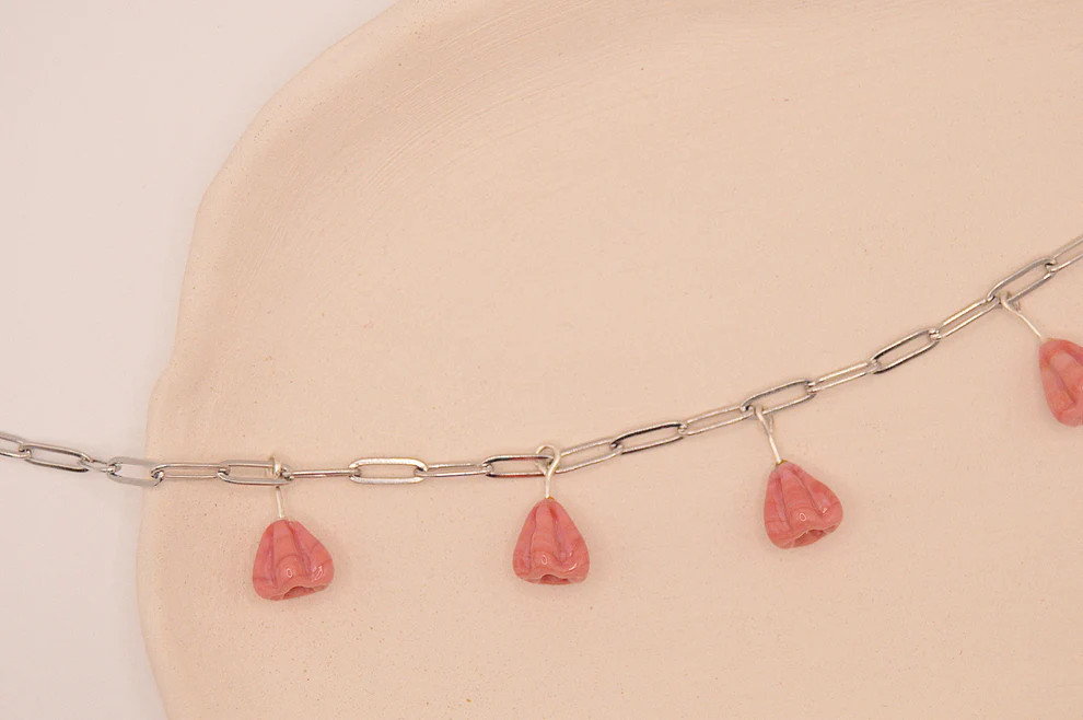 Collar Campanella Rosa
