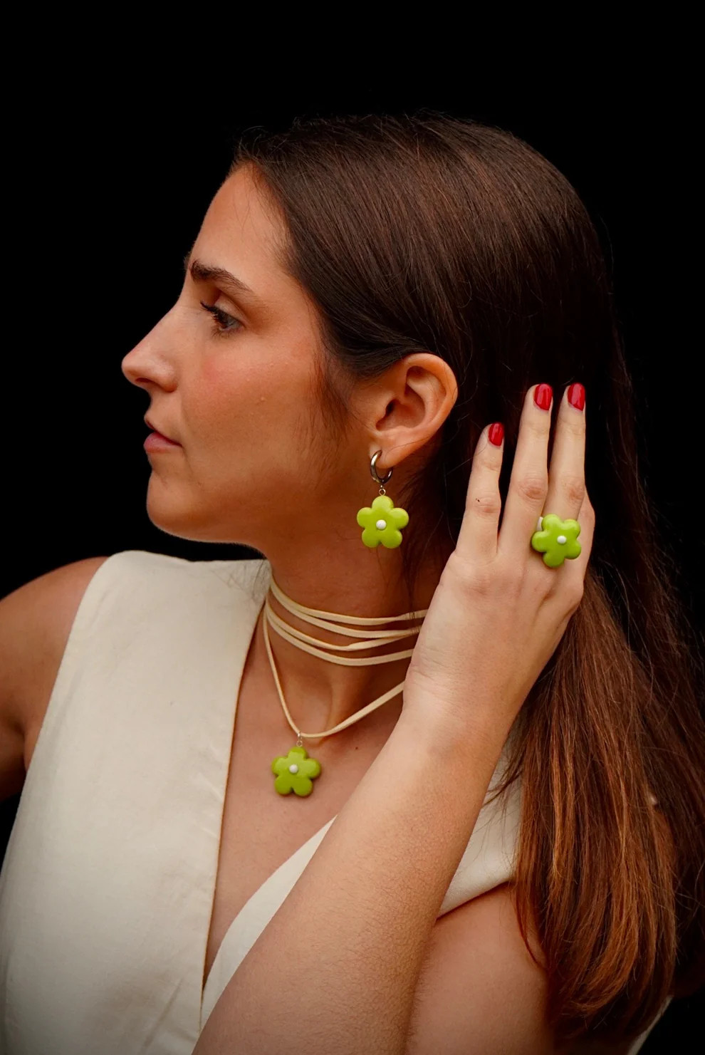 Collar Fiore Lime