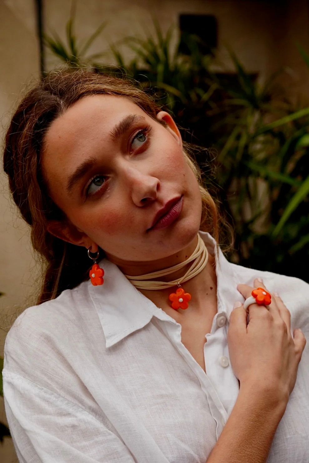 Collar Fiore Rosso