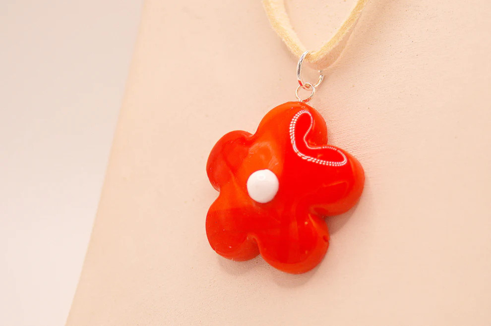 Collar Fiore Rosso