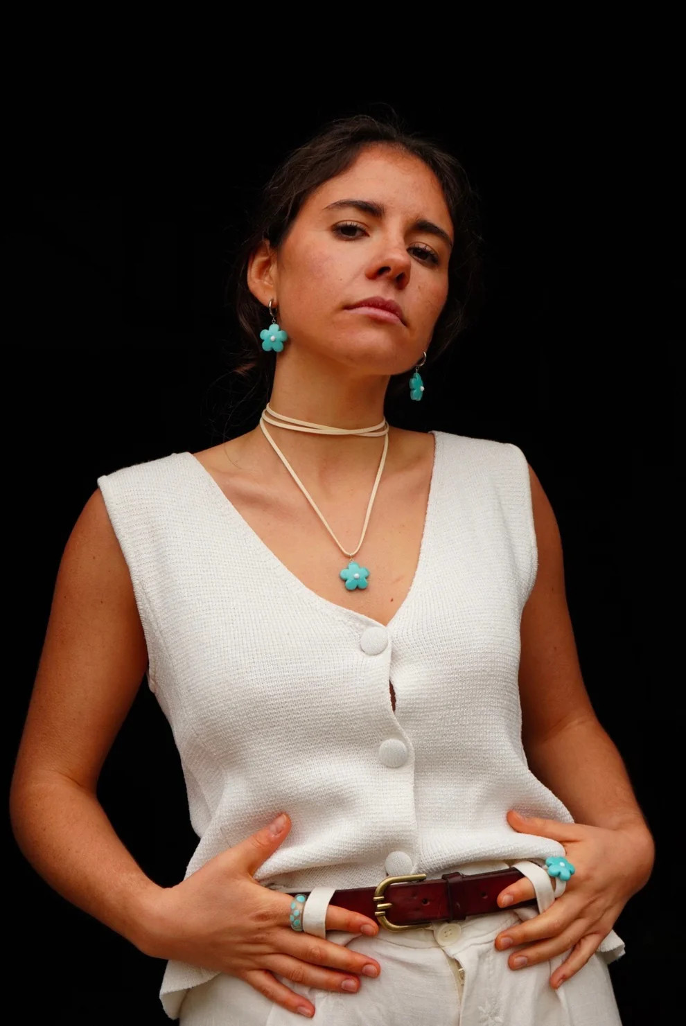 Collar Fiore Celeste