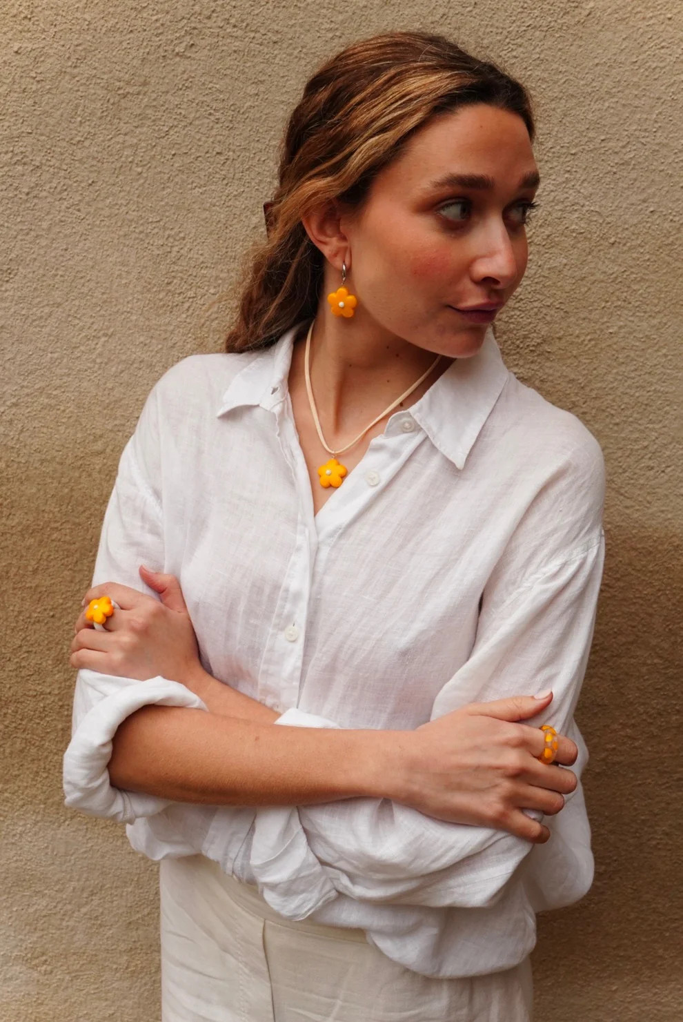Collar Fiore Arancione