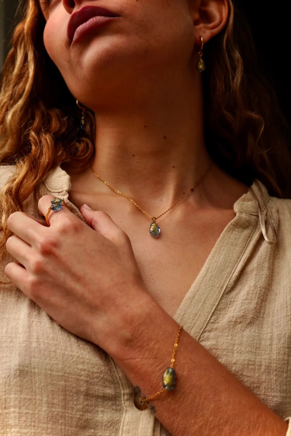 Collar Aurora Bluino