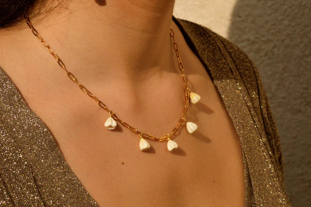 Collar Campanella Bianca