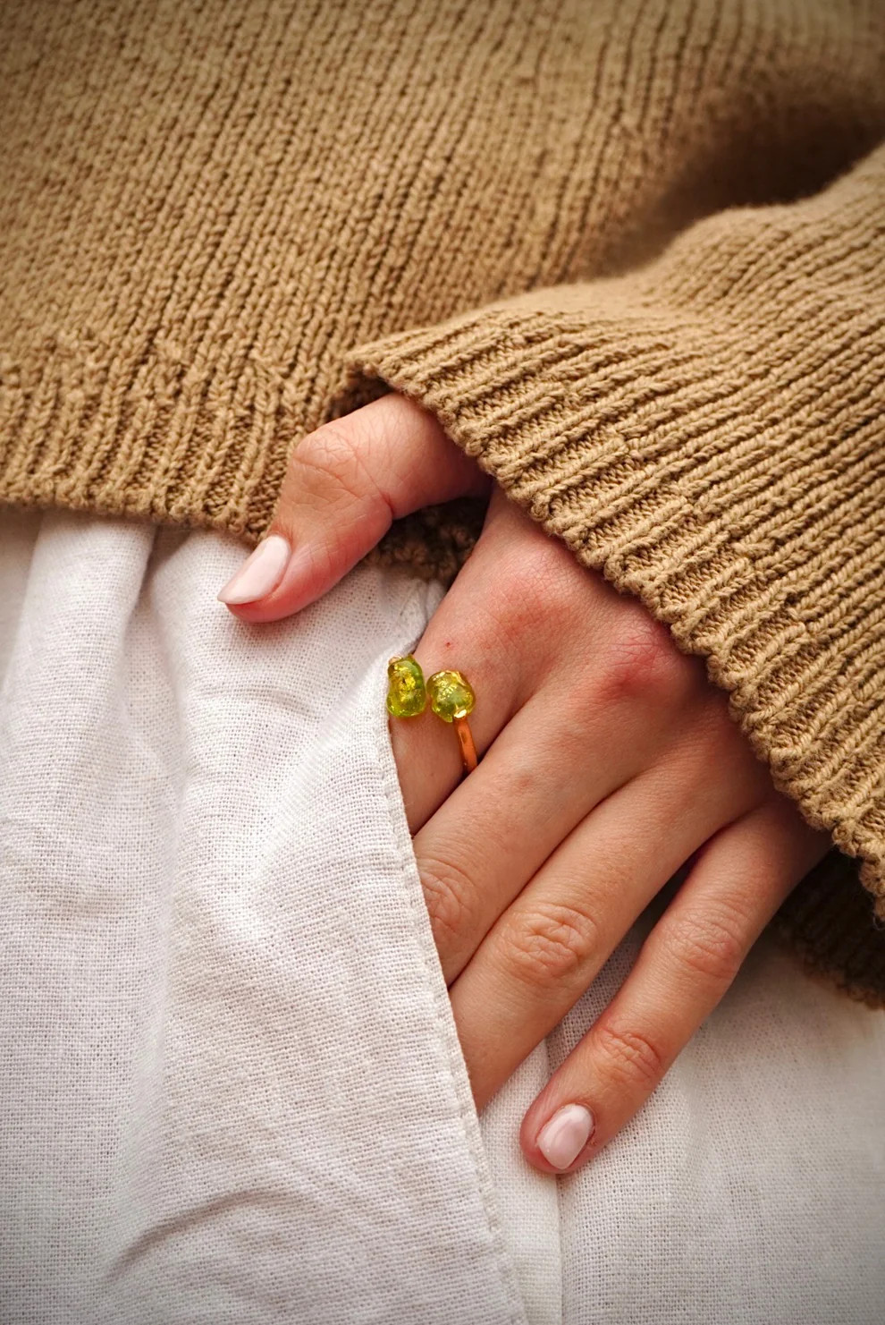 Anillo Aurora Peridot
