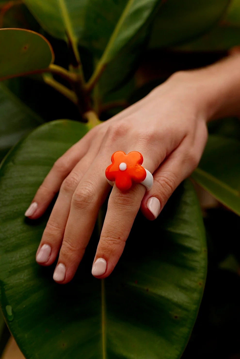 Anillo Fiore Rosso