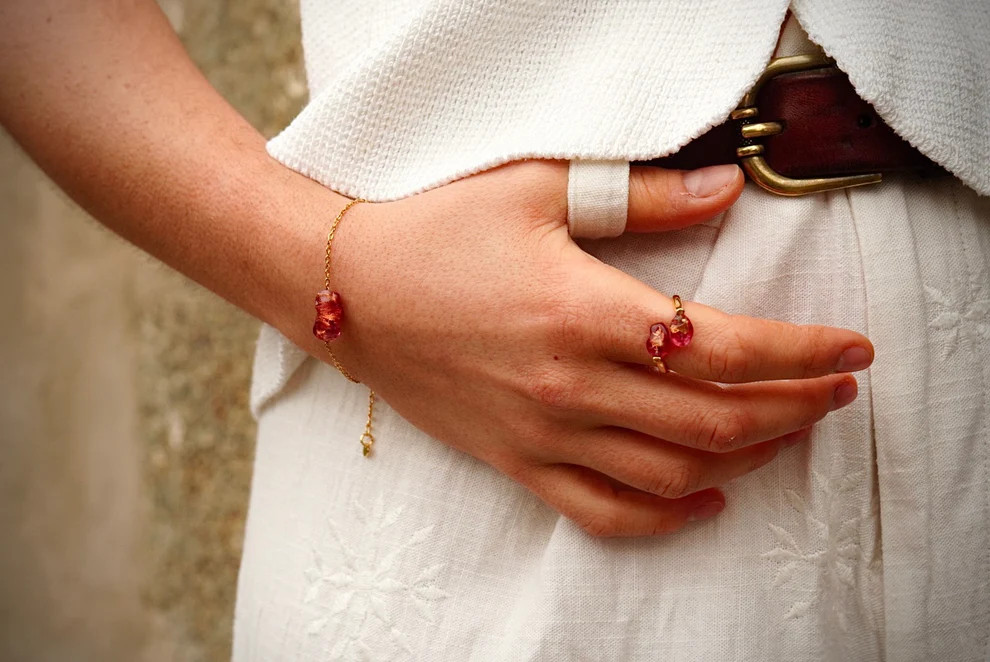 Pulsera Aurora Rubino