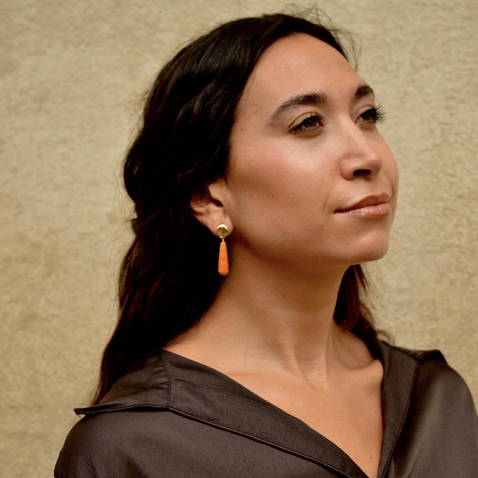 Pendientes Essenza Arancione