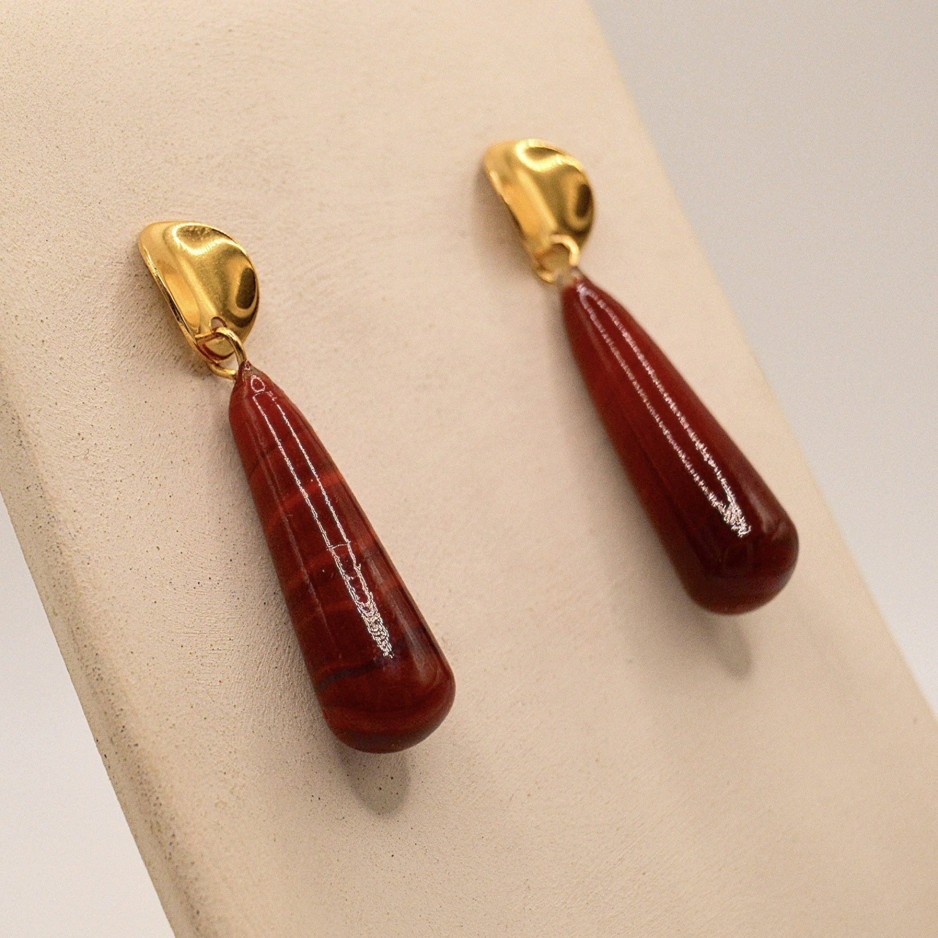 Pendientes Goccia Corallo