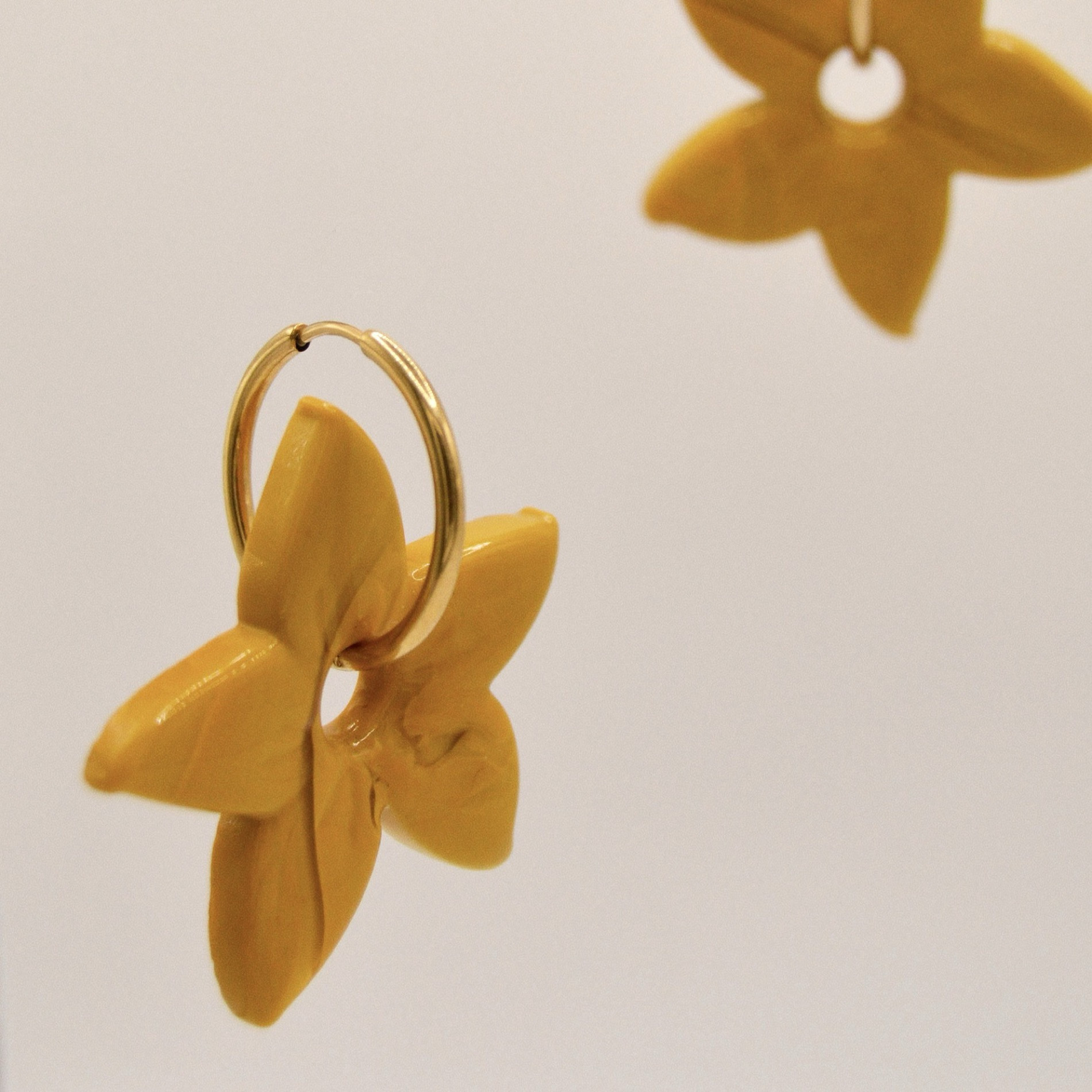Pendientes Lilium Mostarda