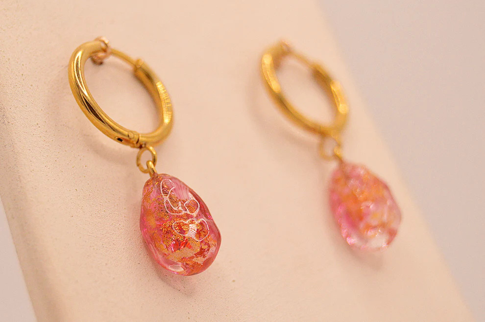 Pendientes Aurora Rubino