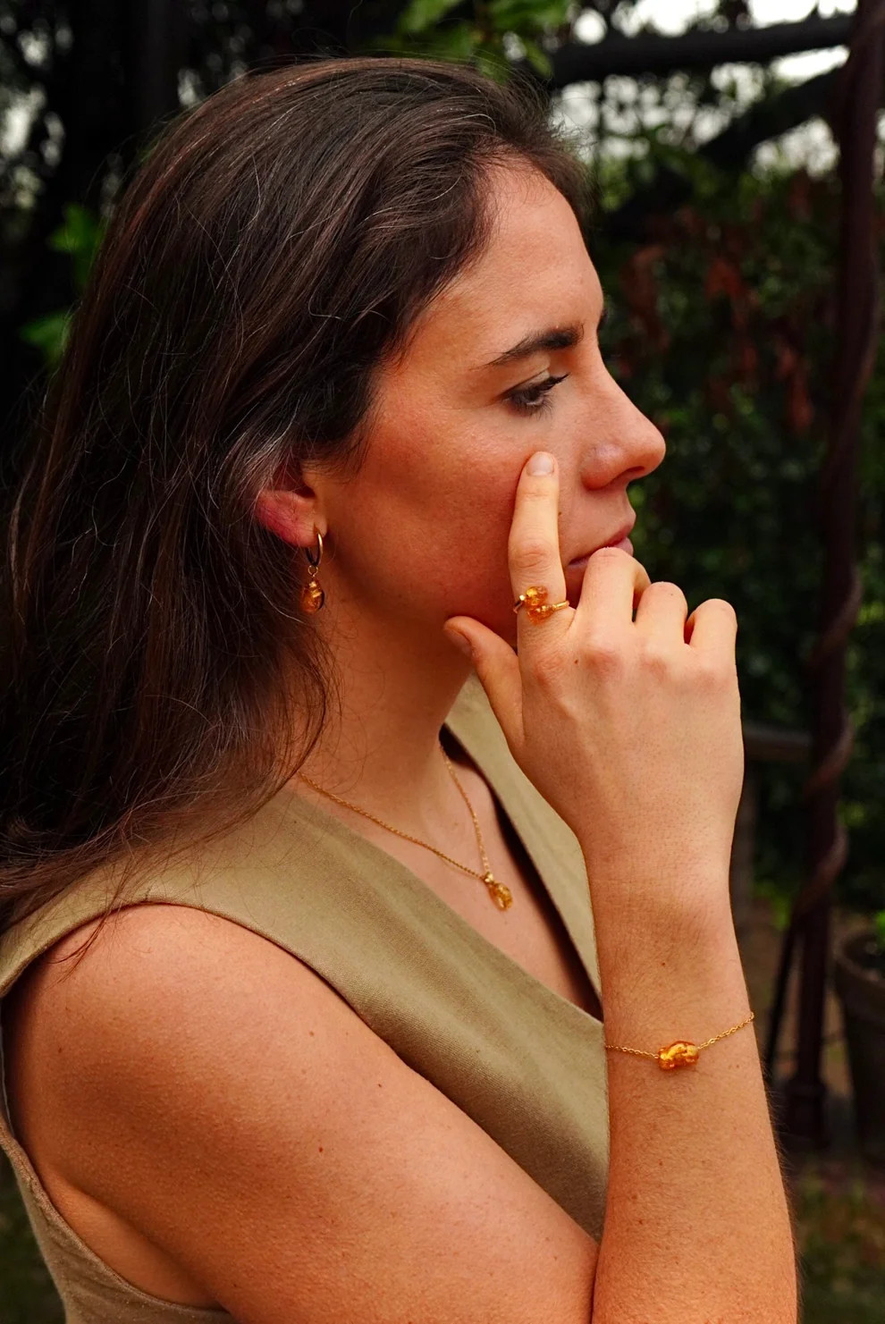Pendientes Aurora Topazio