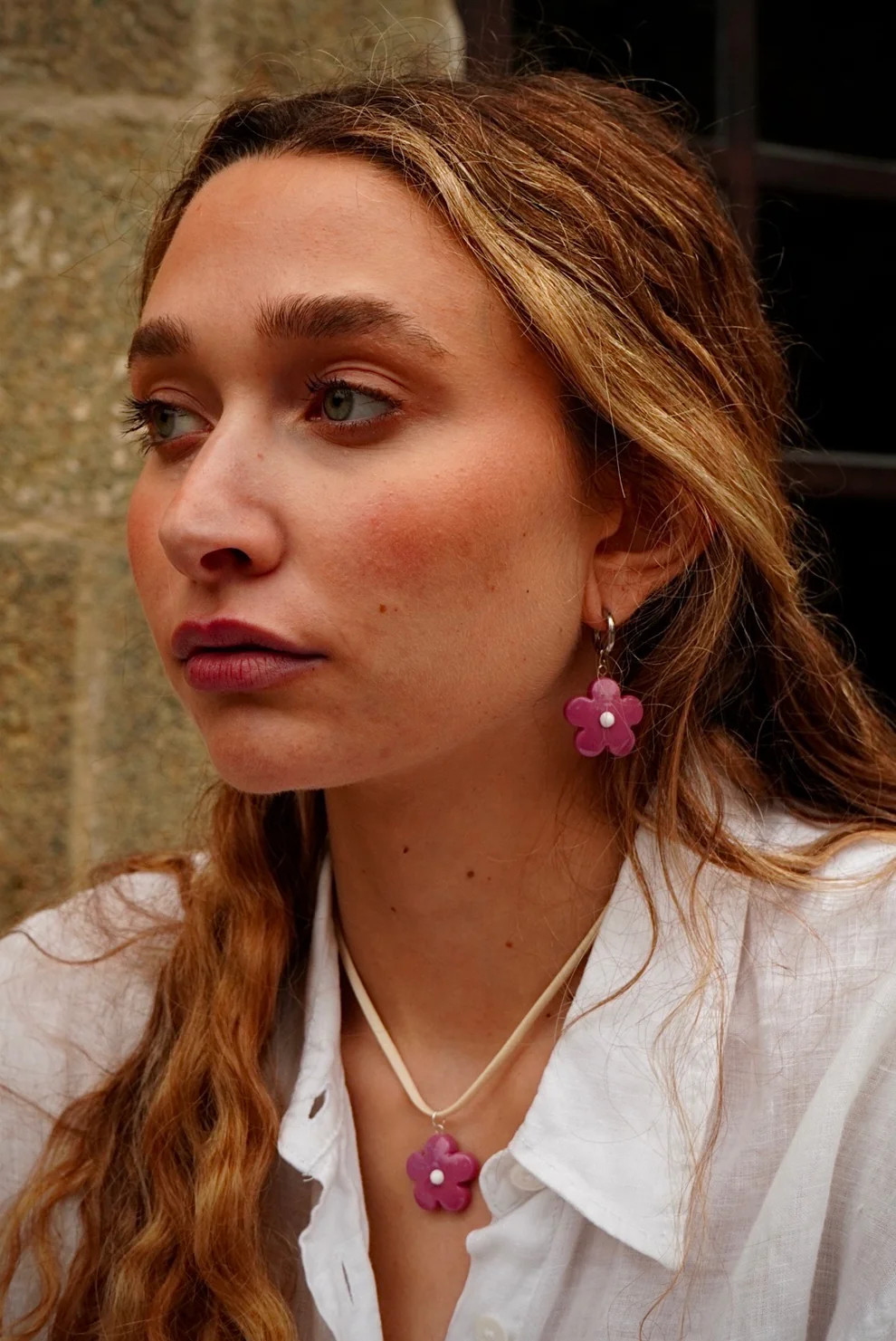 Pendientes Fiore Porpora