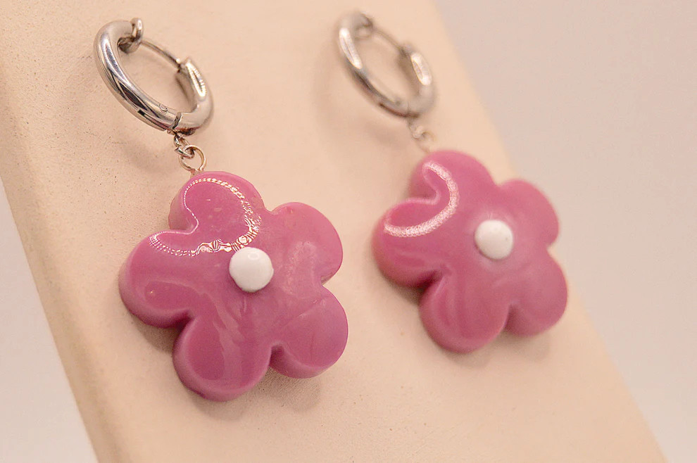 Pendientes Fiore Porpora
